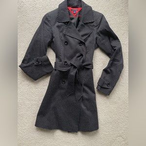 Tommy Hilfiger Black & White Polka dot trench coat